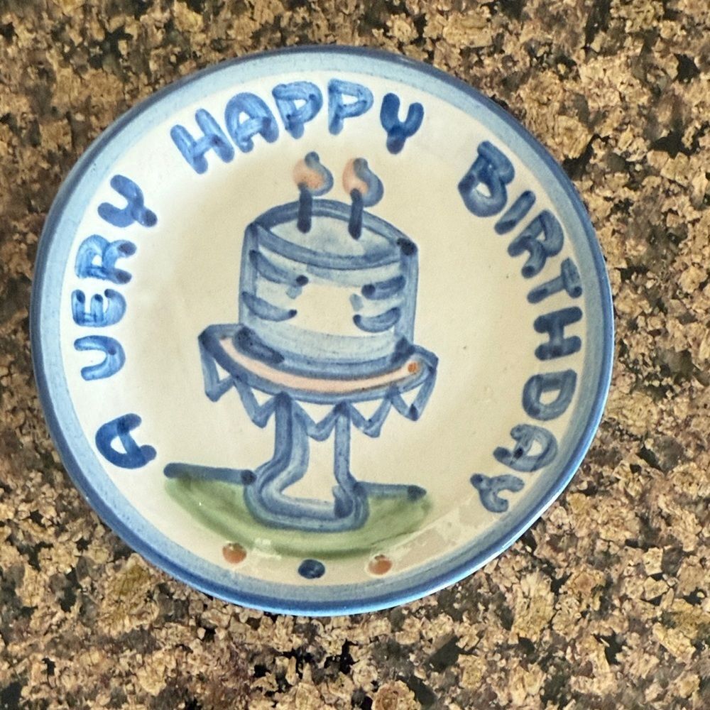 M A Hadley Second Birthday dish